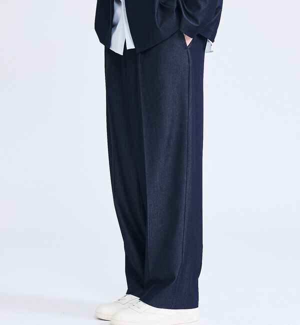 ABAHOUSE「【セットアップ対応】デニムライクツイル ワイド イージーパンツ」|その他|
