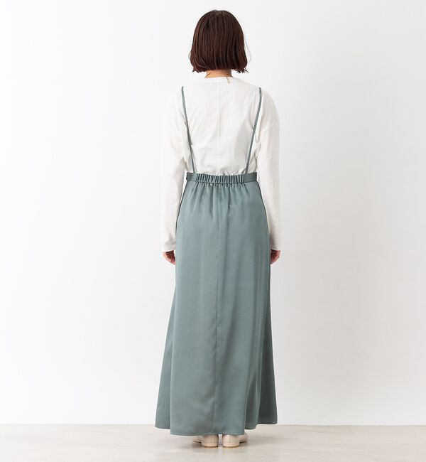 Rouge vif「サスペンダー付きマーメイドスカート」|スカート|