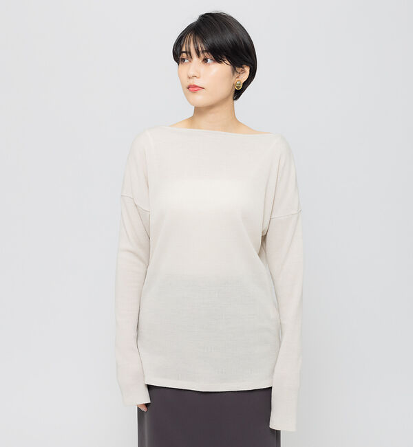 Rouge vif「フレスリーブリブカットソー」|Tシャツ・カットソー|