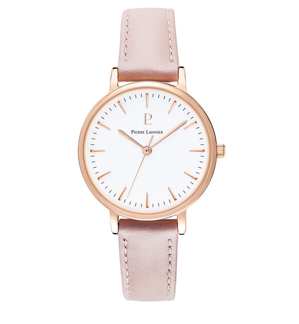 Rouge vif「【PIERRE LANNIER】symphonyレザーベルト P090G」|腕時計|ピンク