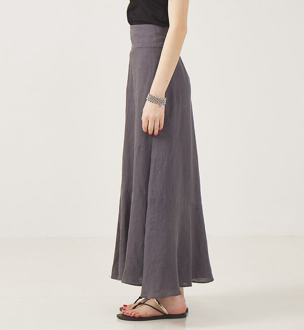 Rouge vif「【セットアップ対応】麻製品染マキシスカート」|スカート|