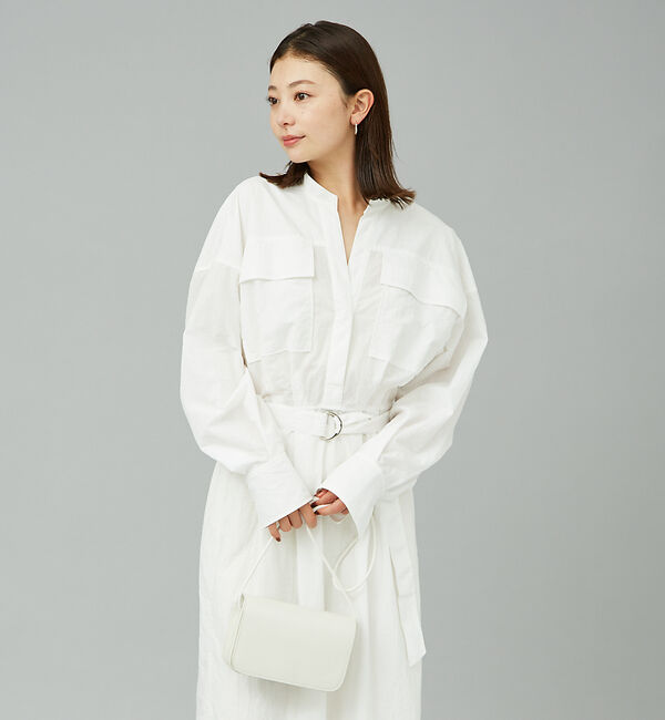 Rouge vif「ウエストマークシャツワンピース」|ワンピース|