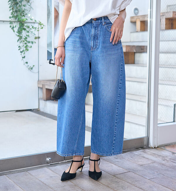 Rouge vif「【RED CARD/レッドカード】Oregon　カーブワイドクロップドデニム」|デニム|