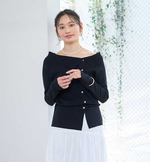 Rouge vif「オフショルレディニットプルオバー」|ニット・セーター|