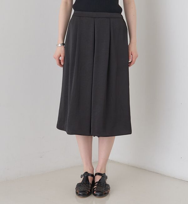 Rouge vif「シックサテンハーフパンツ/ワイドキュロット/ウエストゴム」|その他|