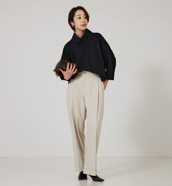 qualite「オフタートルカットソー」|Tシャツ・カットソー|