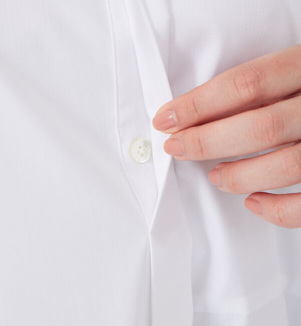 qualite「イレギュラーヘムシャツワンピース」|ワンピース|