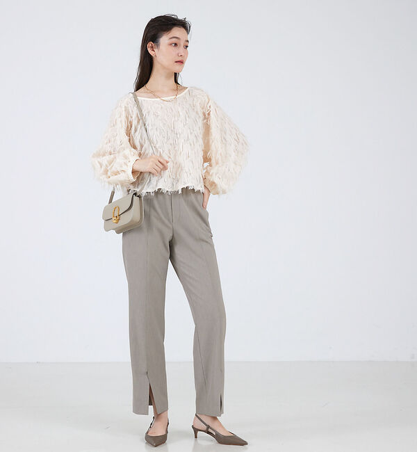 qualite「カットジャガードプルオーバー」|シャツ・ブラウス|