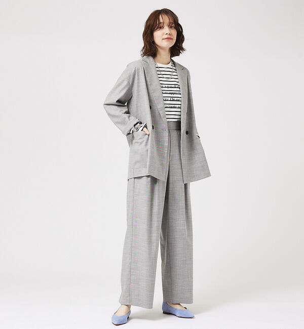 abahouse mavie「【LEE掲載・セットアップ対応】メランジ調ストレートパンツ/リネンライクタックス」|その他|