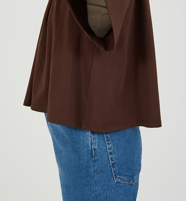 abahouse mavie「タックフレアーショートプルオーバー」|Tシャツ・カットソー|