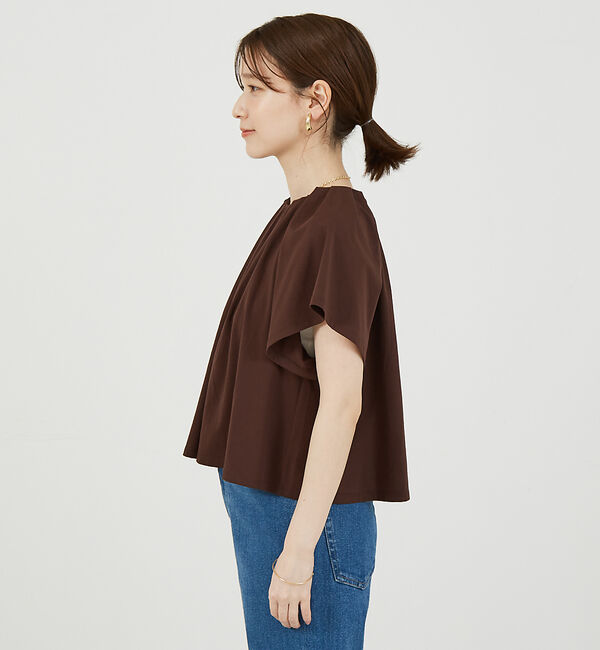 abahouse mavie「タックフレアーショートプルオーバー」|Tシャツ・カットソー|