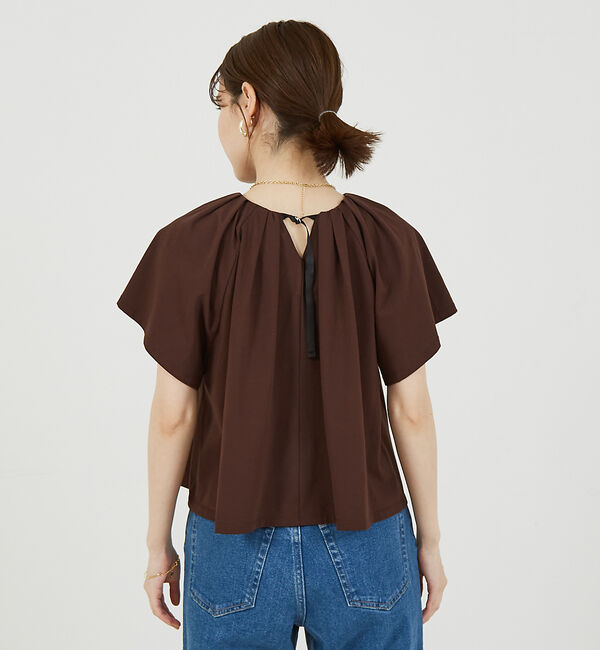 abahouse mavie「タックフレアーショートプルオーバー」|Tシャツ・カットソー|