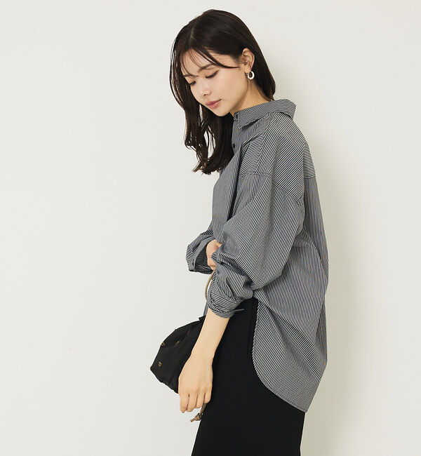 abahouse mavie「メンズライクオーバーシャツ」|シャツ・ブラウス|