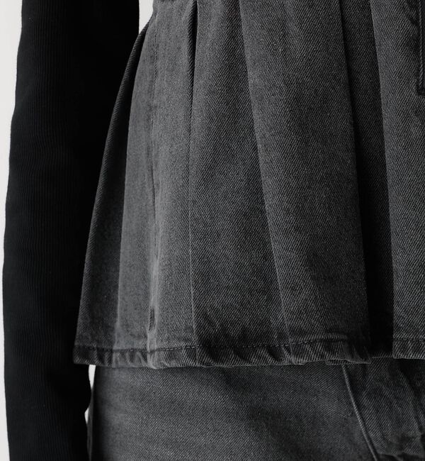 abahouse mavie「ウォッシュドデニムキャミ/レイヤード/バックリボン/春服/夏服」|キャミソール|