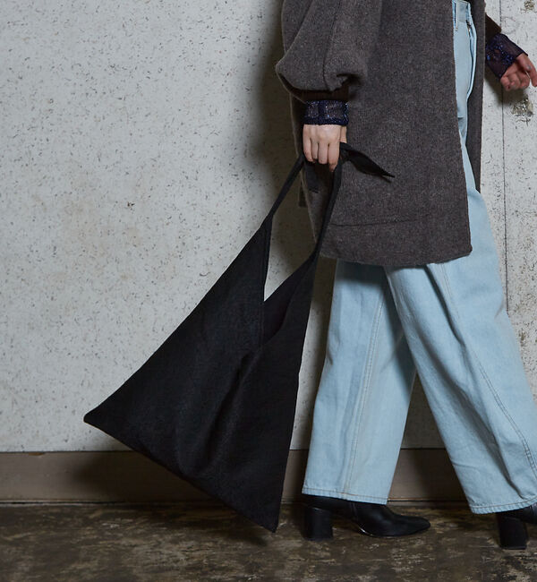 NOMINE「ジャガード バッグ」|トートバッグ|ブラック