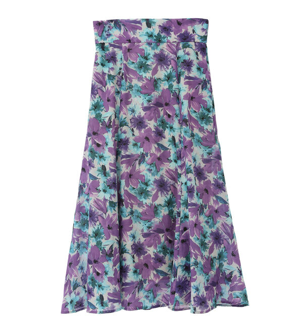 TIARA「カルゼフラワープリントマーメイドスカート」|スカート|