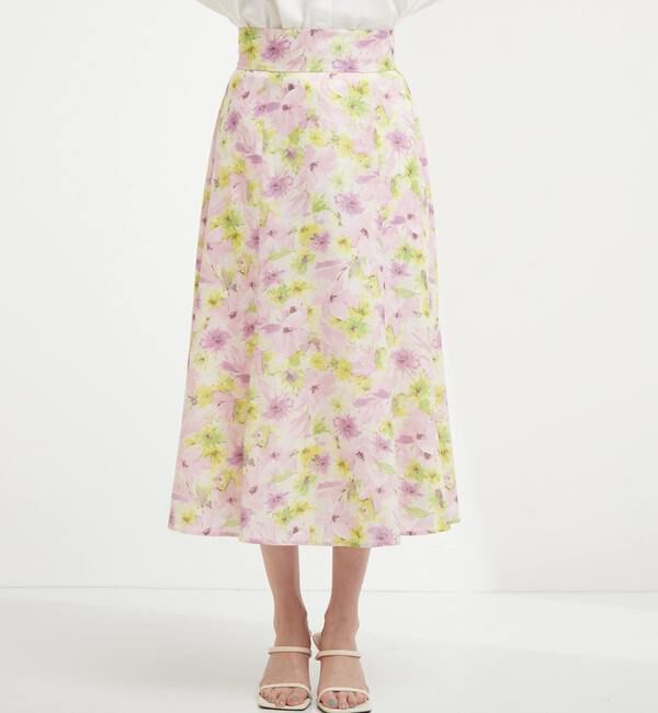 TIARA「カルゼフラワープリントマーメイドスカート」|スカート|