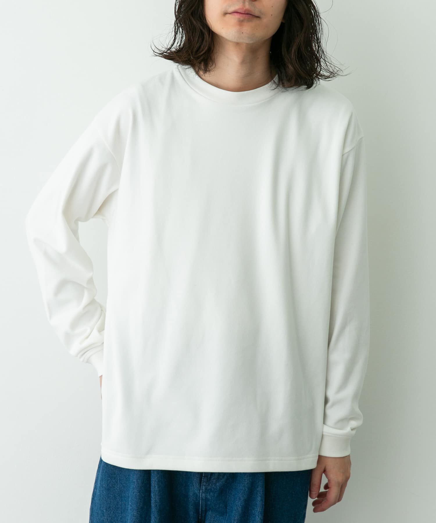 Sonny Label 「ふわもちストレッチロングスリーブTEE」|Tシャツ・カットソー|オフホワイト
