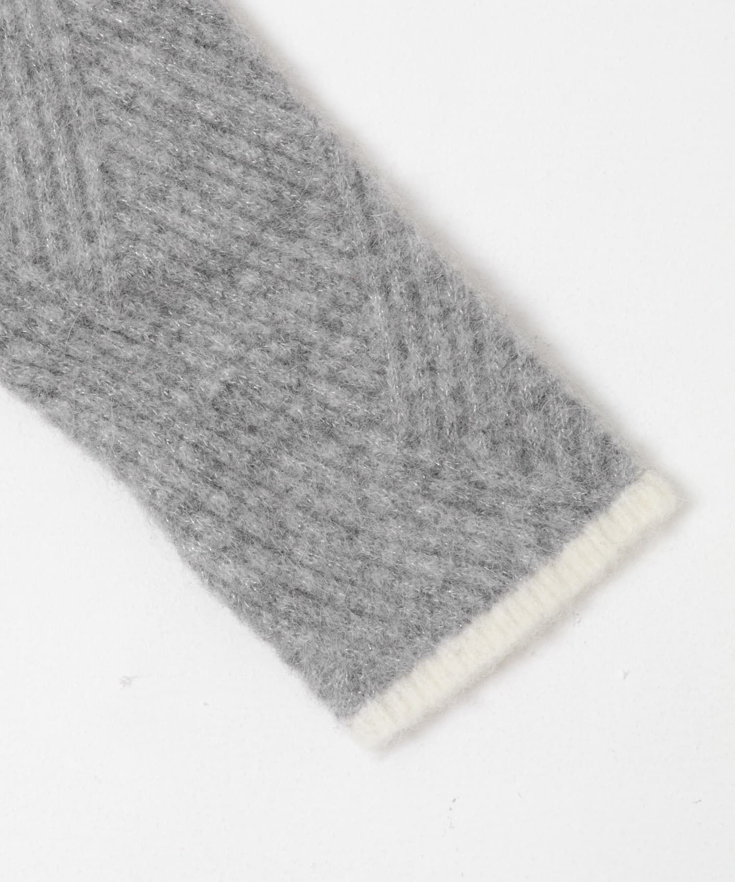 URBAN RESEARCH ROSSO「ダイヤ柄編ラメミックスニット」|ニット・セーター|