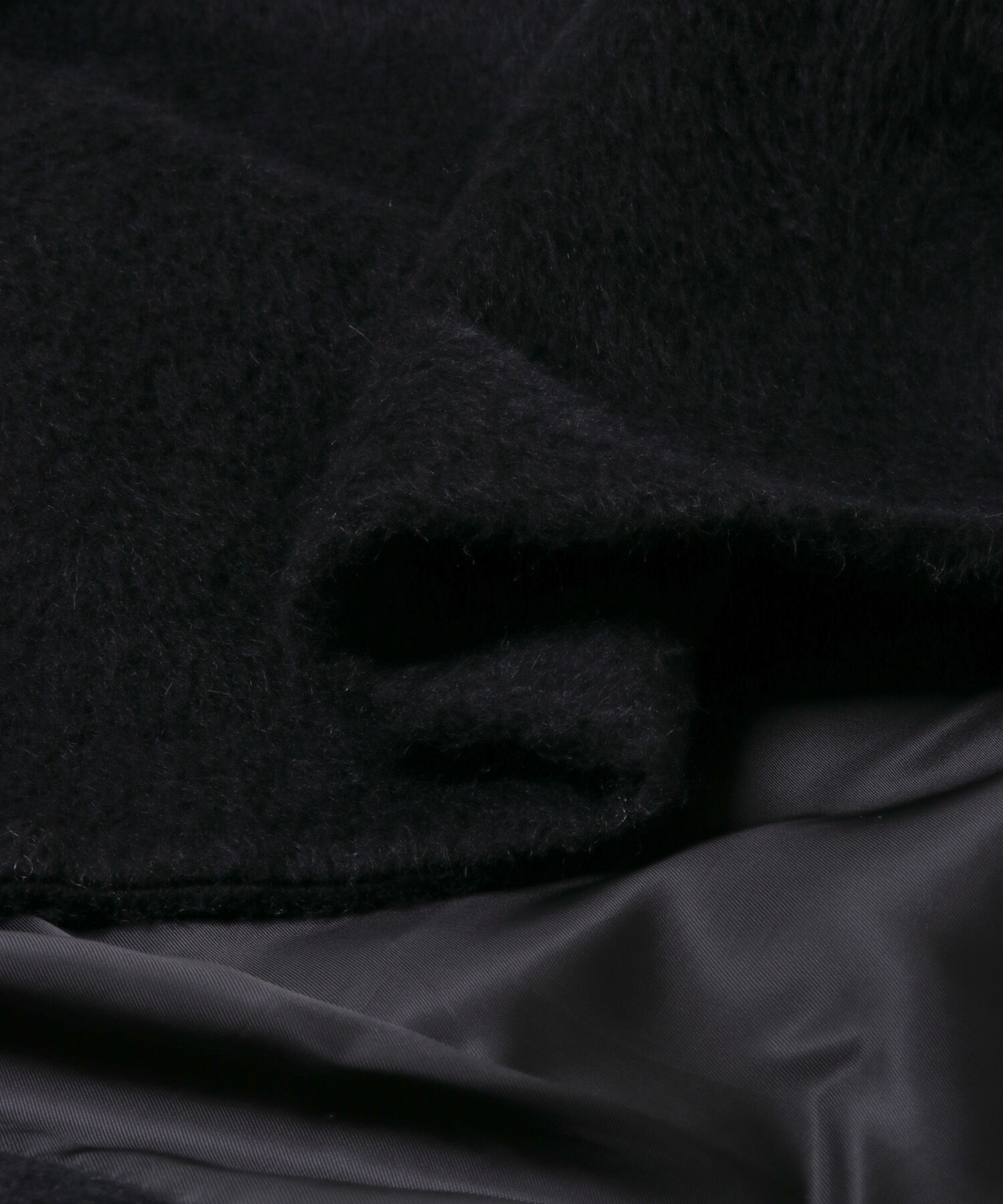 URBAN RESEARCH ROSSO「アルパカ混シャギースタンドコート」|ノーカラーコート|