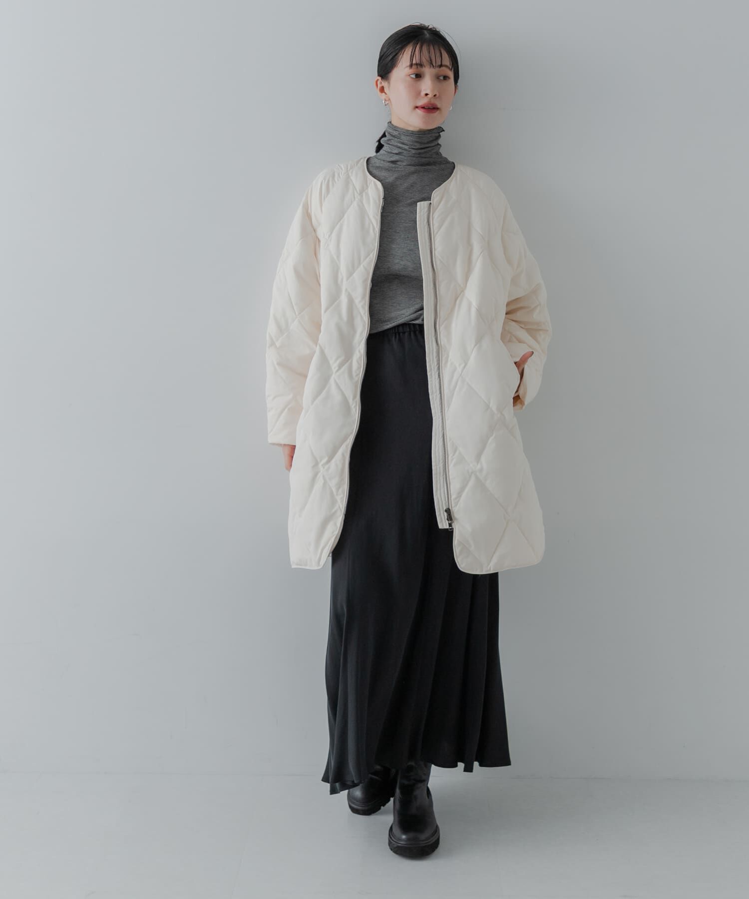 URBAN RESEARCH「『Sサイズ/WEB限定』コクーンキルティングロングダウン」|ダウン|