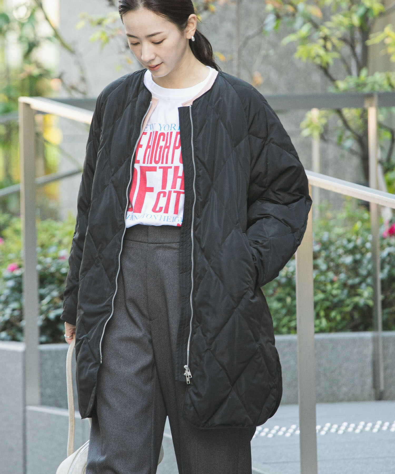 URBAN RESEARCH「『Sサイズ/WEB限定』コクーンキルティングロングダウン」|ダウン|ブラック