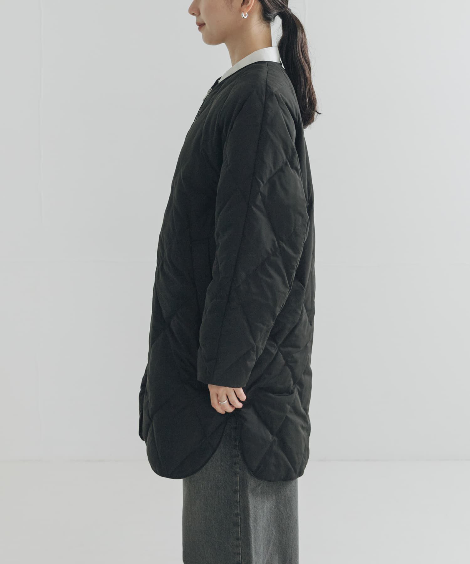 URBAN RESEARCH「『Sサイズ/WEB限定』コクーンキルティングロングダウン」|ダウン|