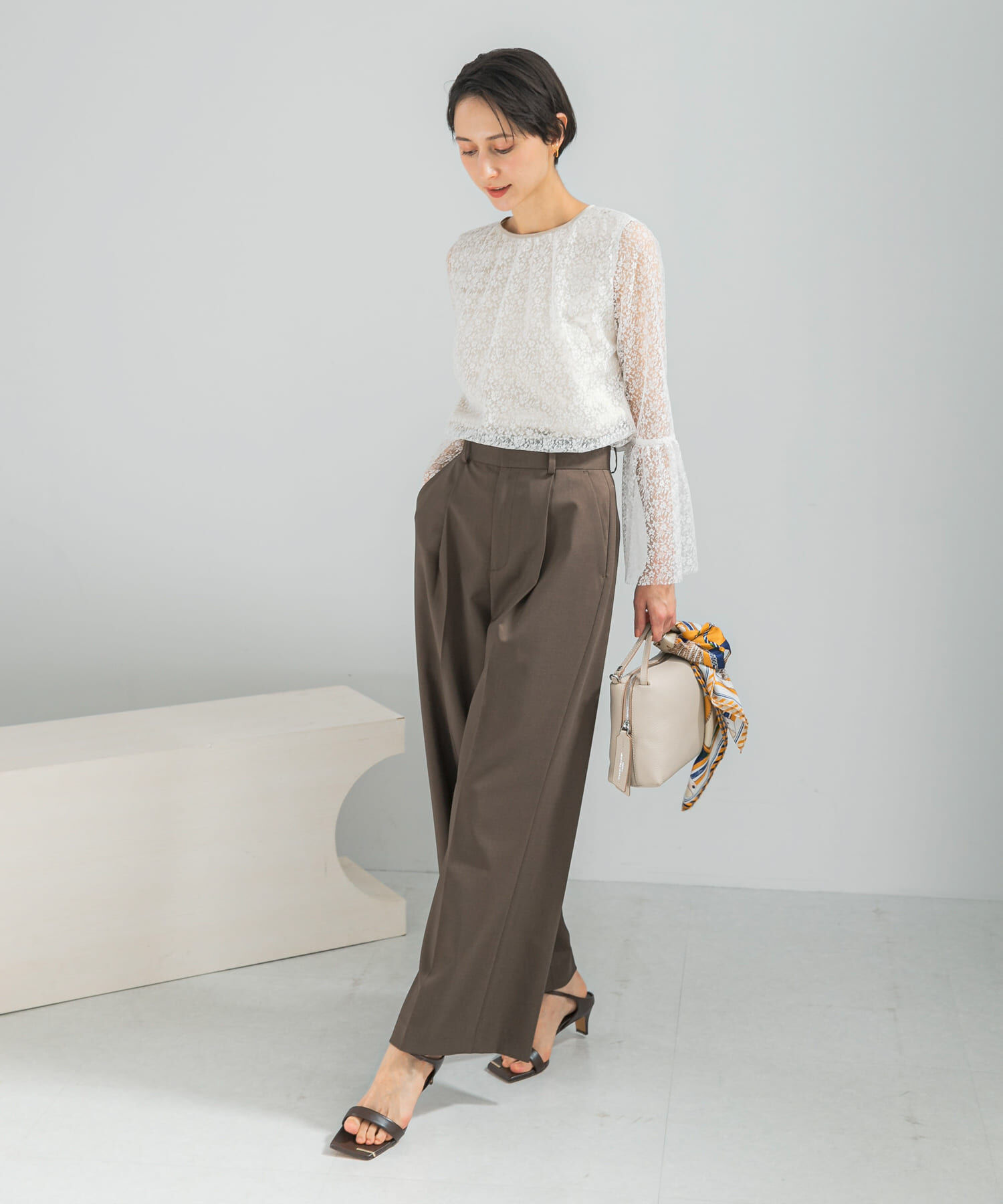 URBAN RESEARCH ROSSO「防シワハイウエストワイドスラックス」|その他|