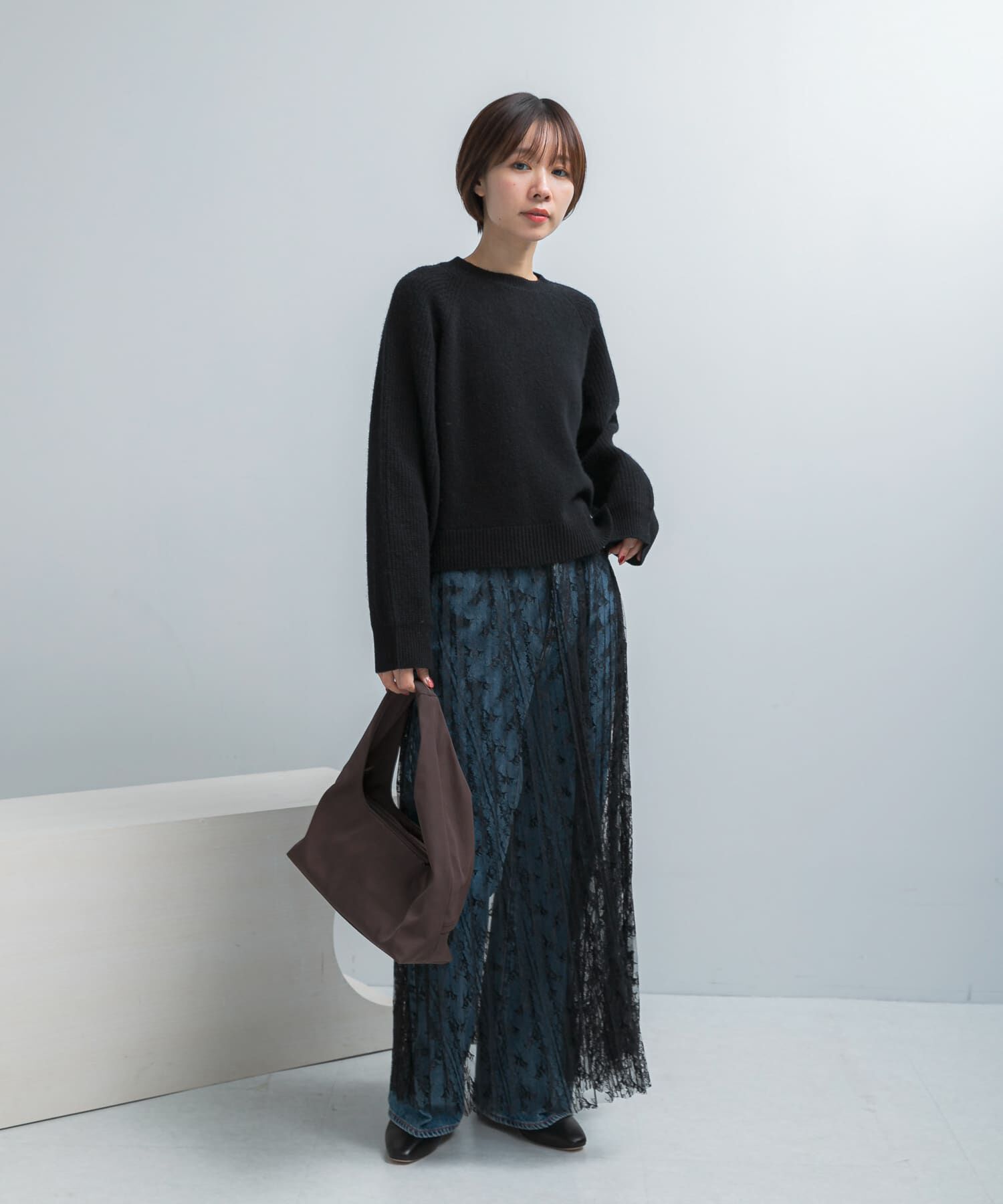 URBAN RESEARCH ROSSO「スーパーファインラムズウールショートニット」|ニット・セーター|