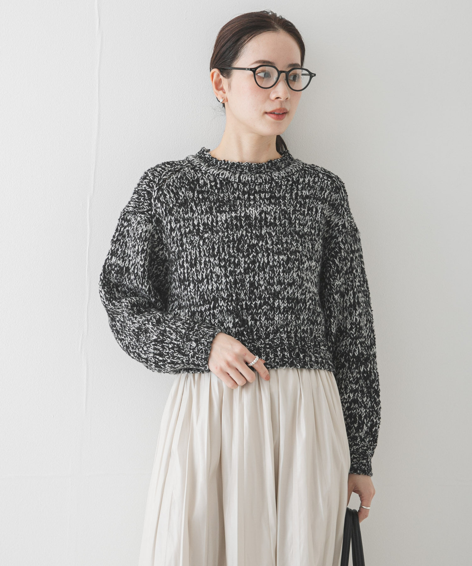 URBAN RESEARCH「バルキーブークレニット」|ニット・セーター|ブラック系その他