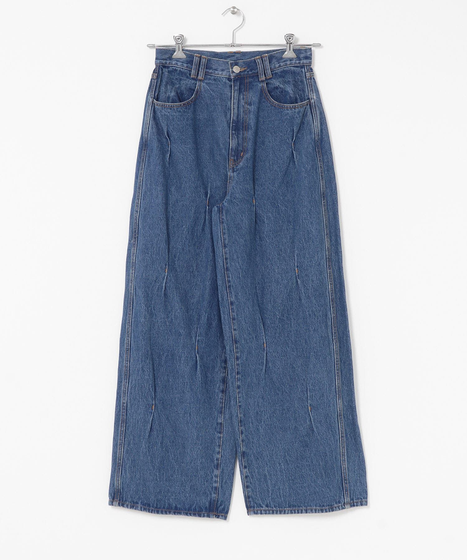  「タックWIDEデニム」|デニム|