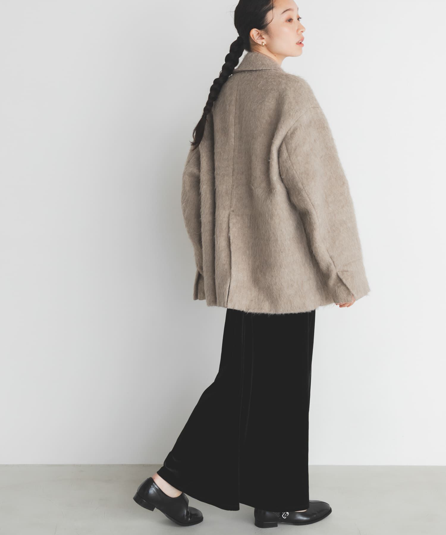  「ベロアシャーリングドレス」|ワンピース|