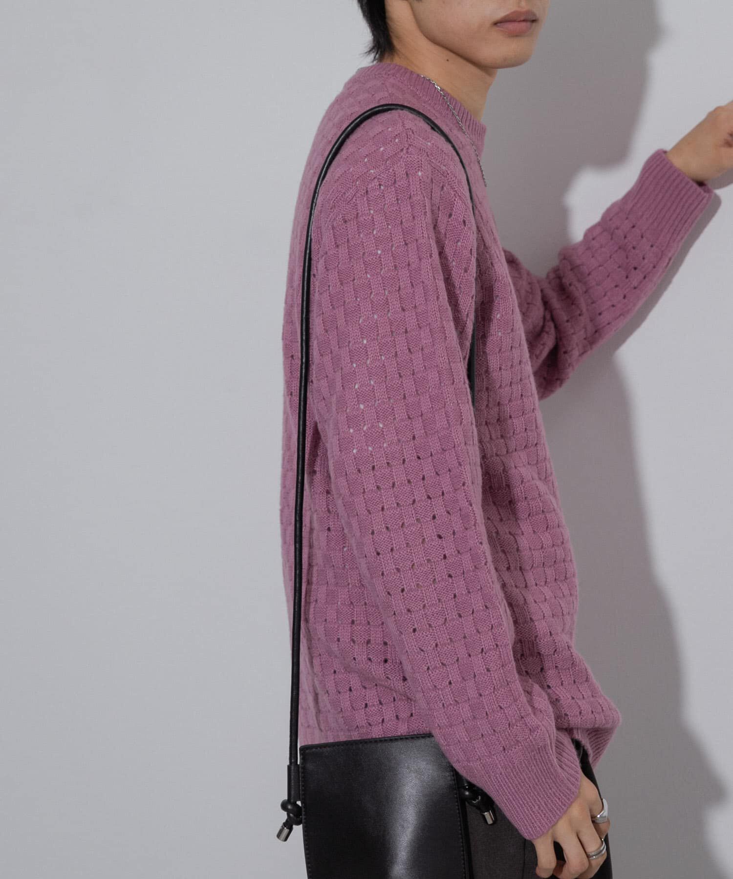 SENSE OF PLACE by URBAN RESEARCH「クロス編みシアークルーネックニット」|ニット・セーター|