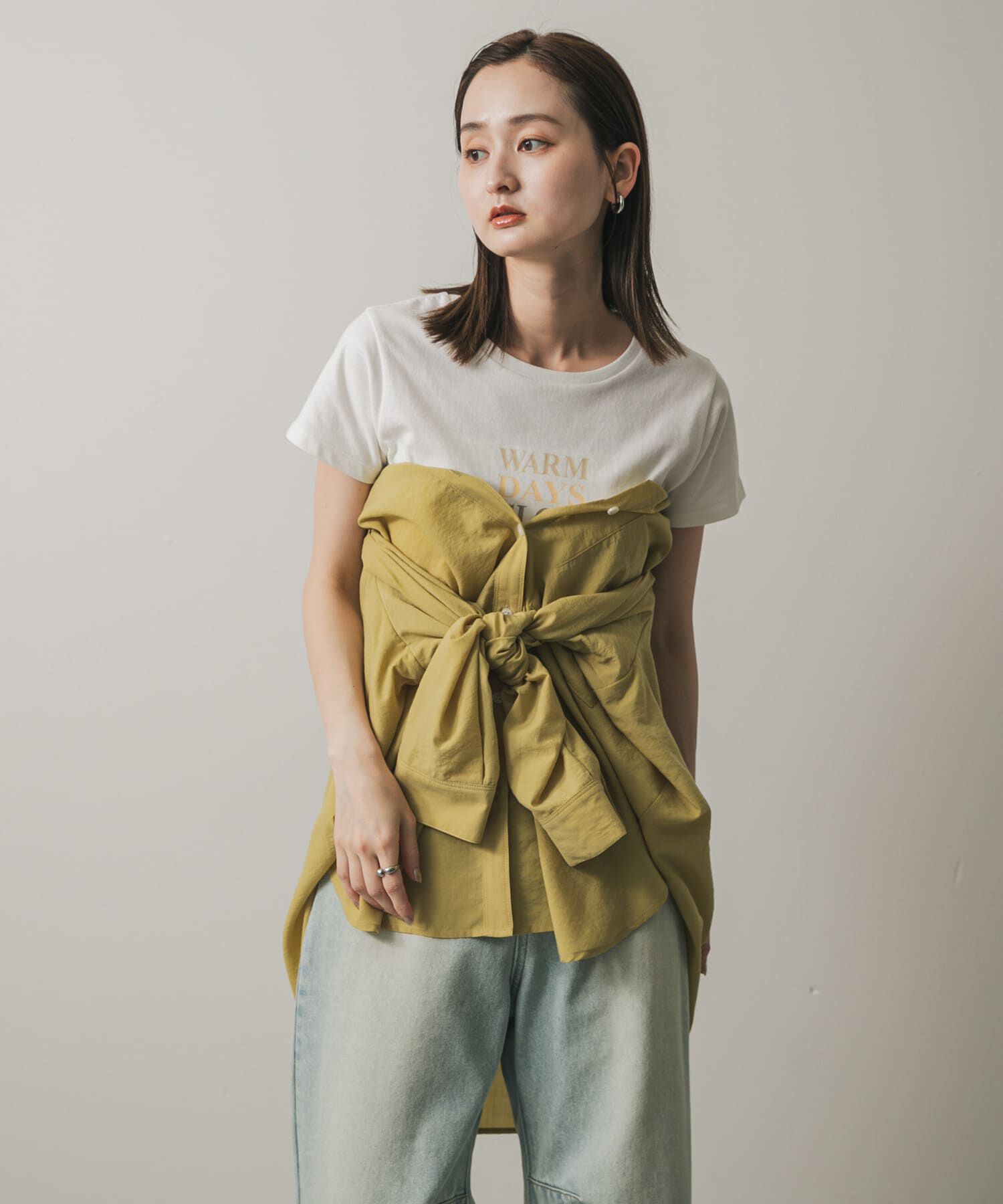 SENSE OF PLACE by URBAN RESEARCH「リネンライクショルダースリットシャツ」|シャツ・ブラウス|