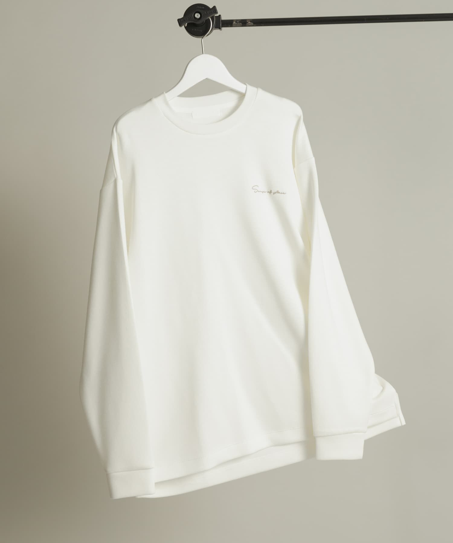 SENSE OF PLACE by URBAN RESEARCH「『一部WEB限定カラー』シシュウダンボールポンチロングTシャツ」|Tシャツ・カットソー|ホワイト系その他