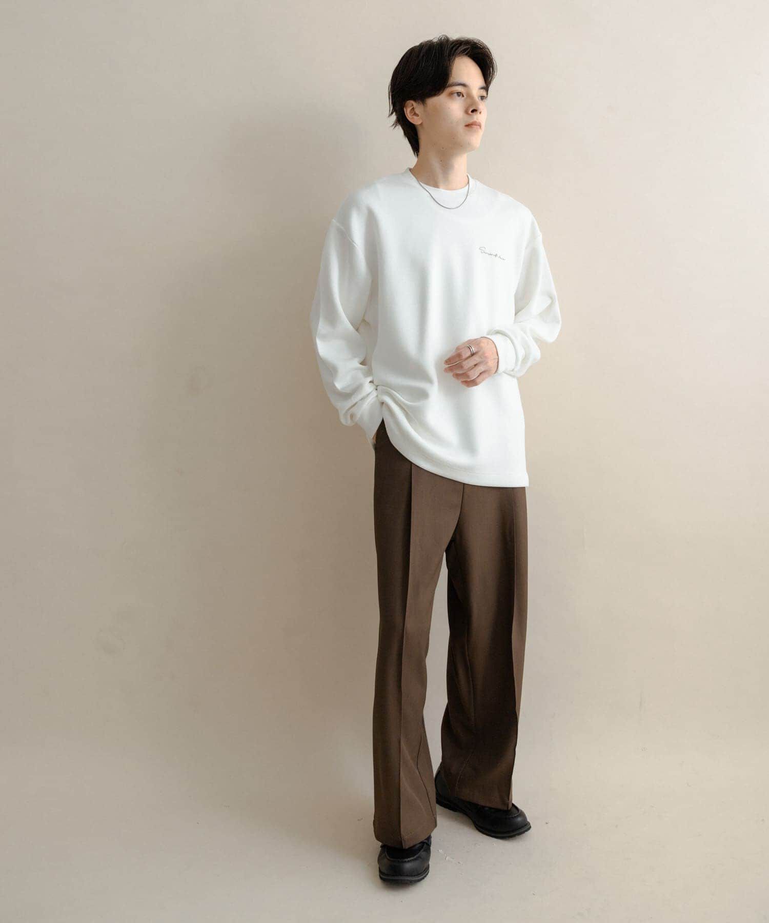 SENSE OF PLACE by URBAN RESEARCH「『一部WEB限定カラー』シシュウダンボールポンチロングTシャツ」|Tシャツ・カットソー|