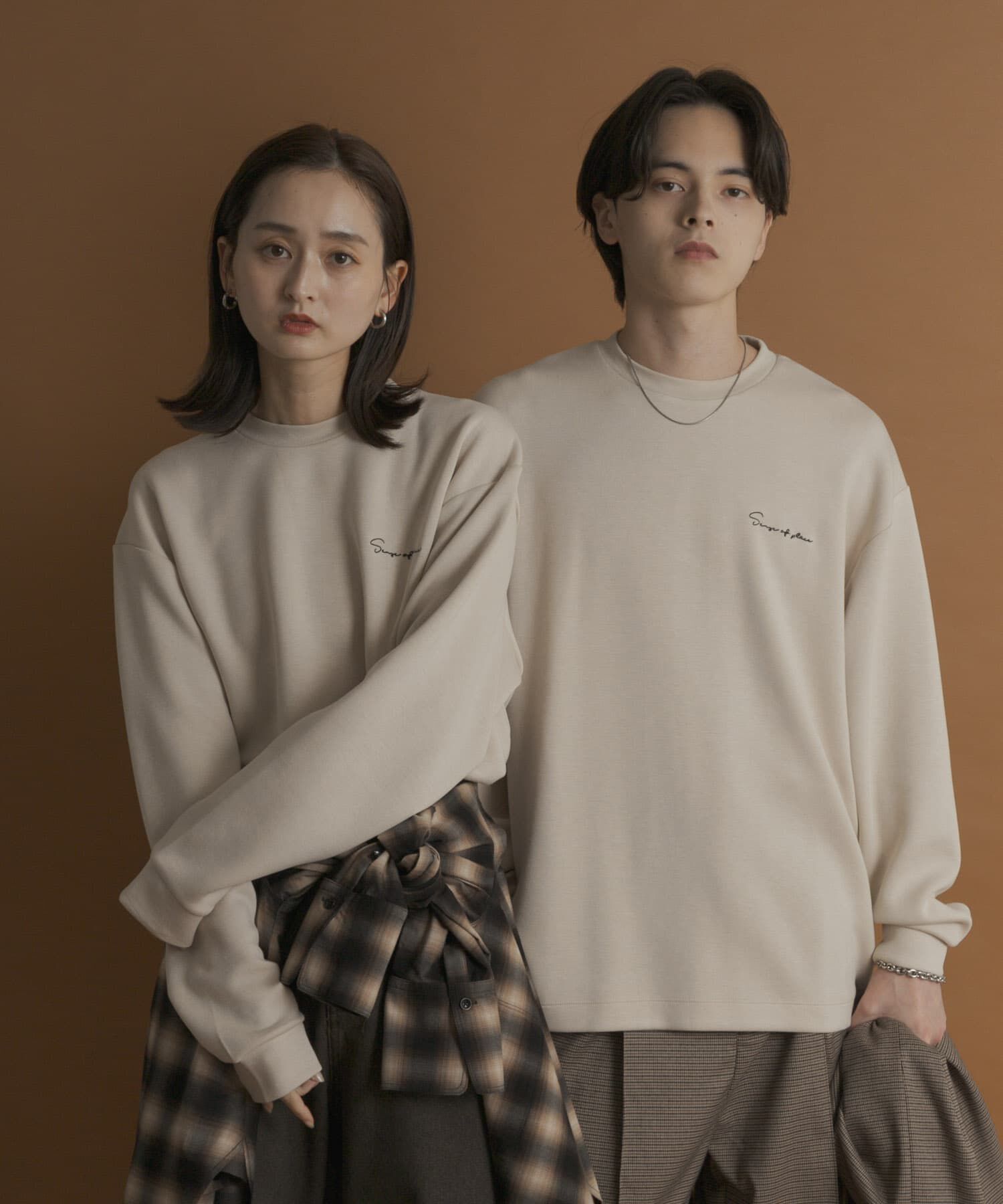 SENSE OF PLACE by URBAN RESEARCH「『一部WEB限定カラー』シシュウダンボールポンチロングTシャツ」|Tシャツ・カットソー|