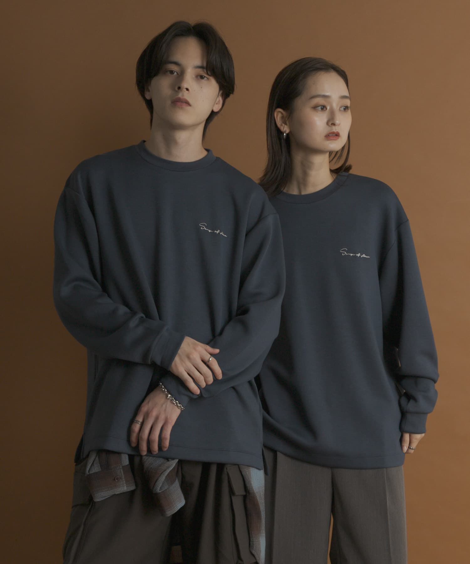 SENSE OF PLACE by URBAN RESEARCH「『一部WEB限定カラー』シシュウダンボールポンチロングTシャツ」|Tシャツ・カットソー|