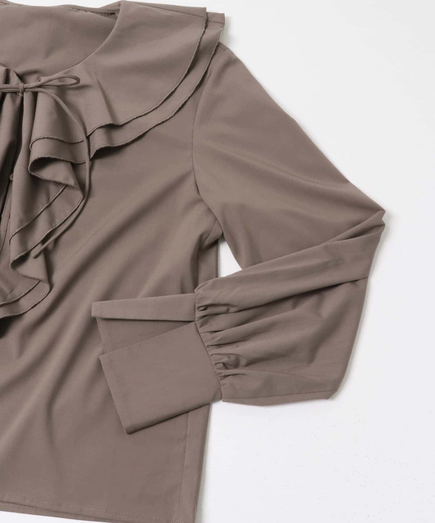 SENSE OF PLACE by URBAN RESEARCH「Vネックラッフルブラウス」|シャツ・ブラウス|