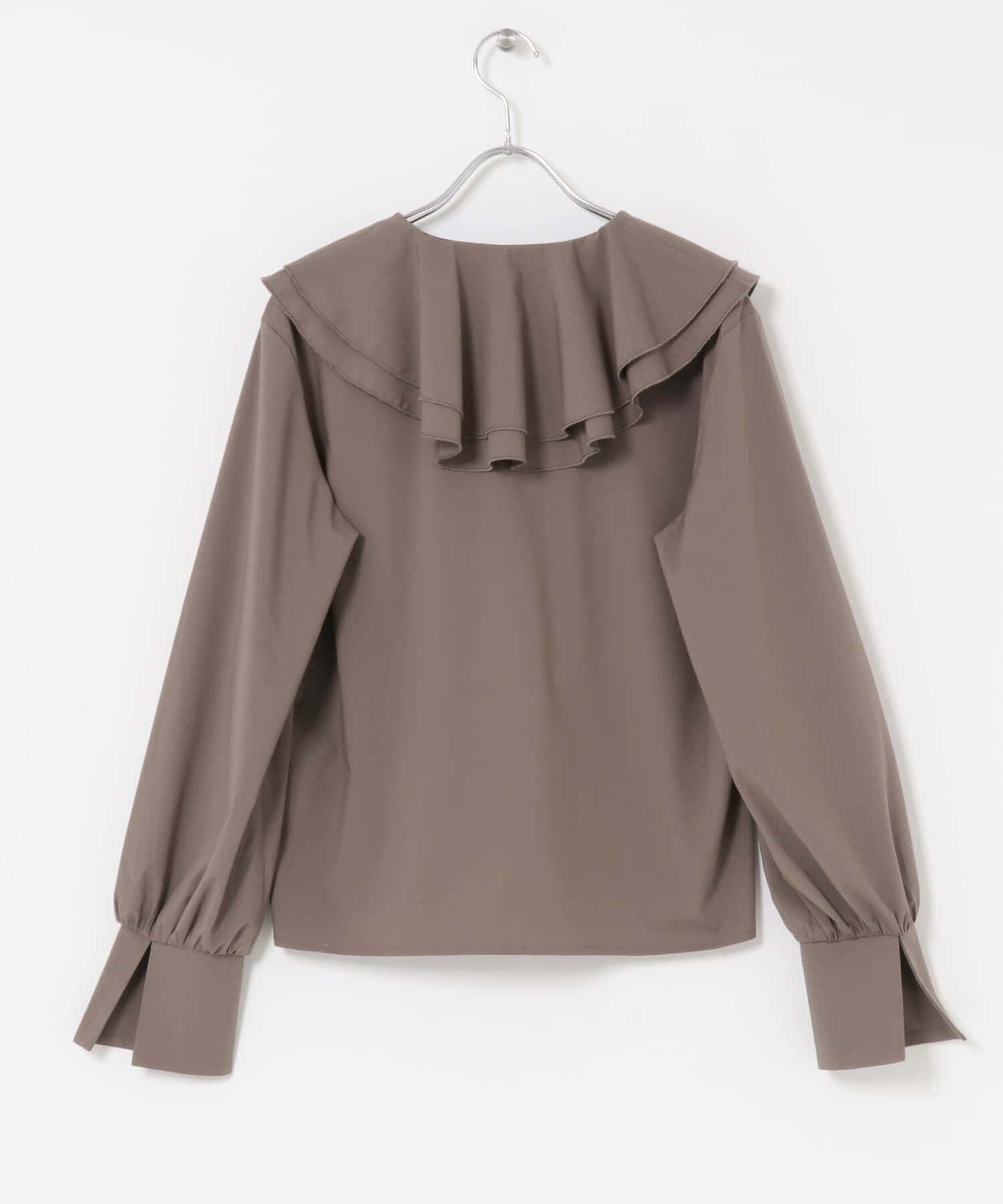 SENSE OF PLACE by URBAN RESEARCH「Vネックラッフルブラウス」|シャツ・ブラウス|