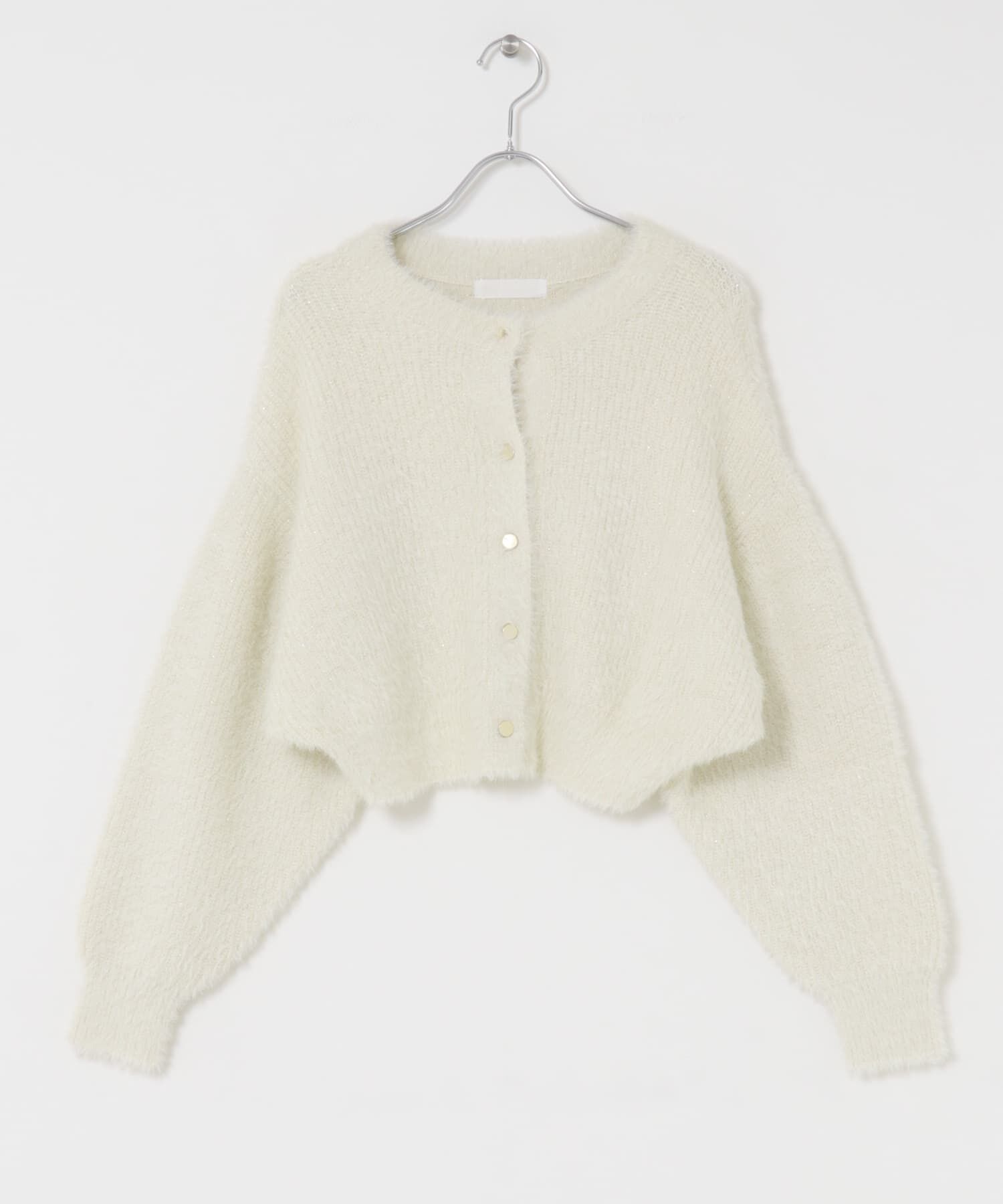 SENSE OF PLACE by URBAN RESEARCH「『一部WEB限定カラー』ラメシャギークロップドカーディガン」|カーディガン|