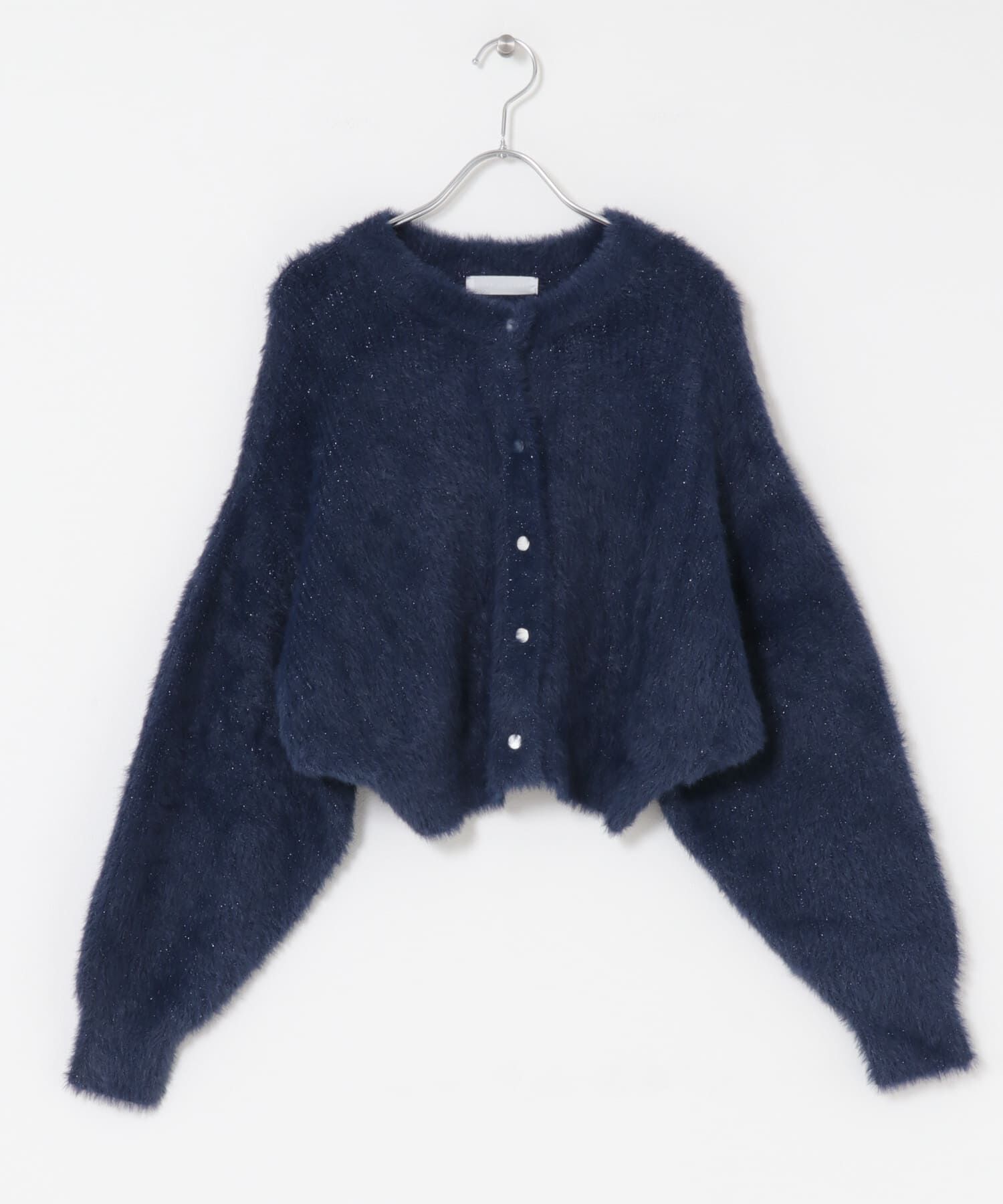 SENSE OF PLACE by URBAN RESEARCH「『一部WEB限定カラー』ラメシャギークロップドカーディガン」|カーディガン|