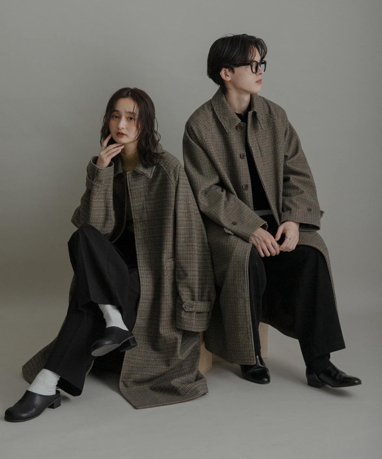 SENSE OF PLACE by URBAN RESEARCH「『ユニセックス』バルマカーンルーズコート」|ノーカラーコート|