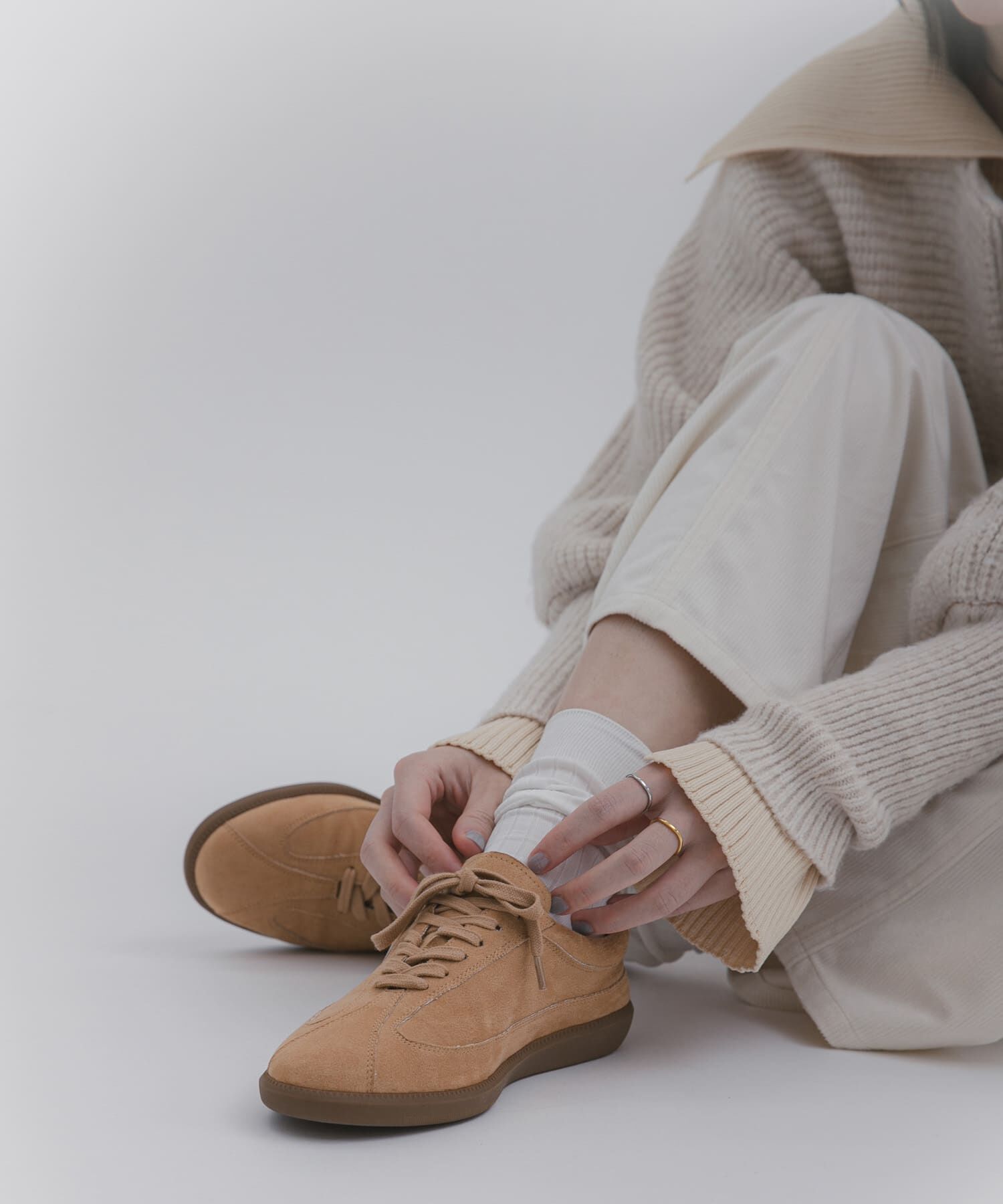 SENSE OF PLACE by URBAN RESEARCH「ジャーマントレーナースニーカー」|スニーカー|キャメル