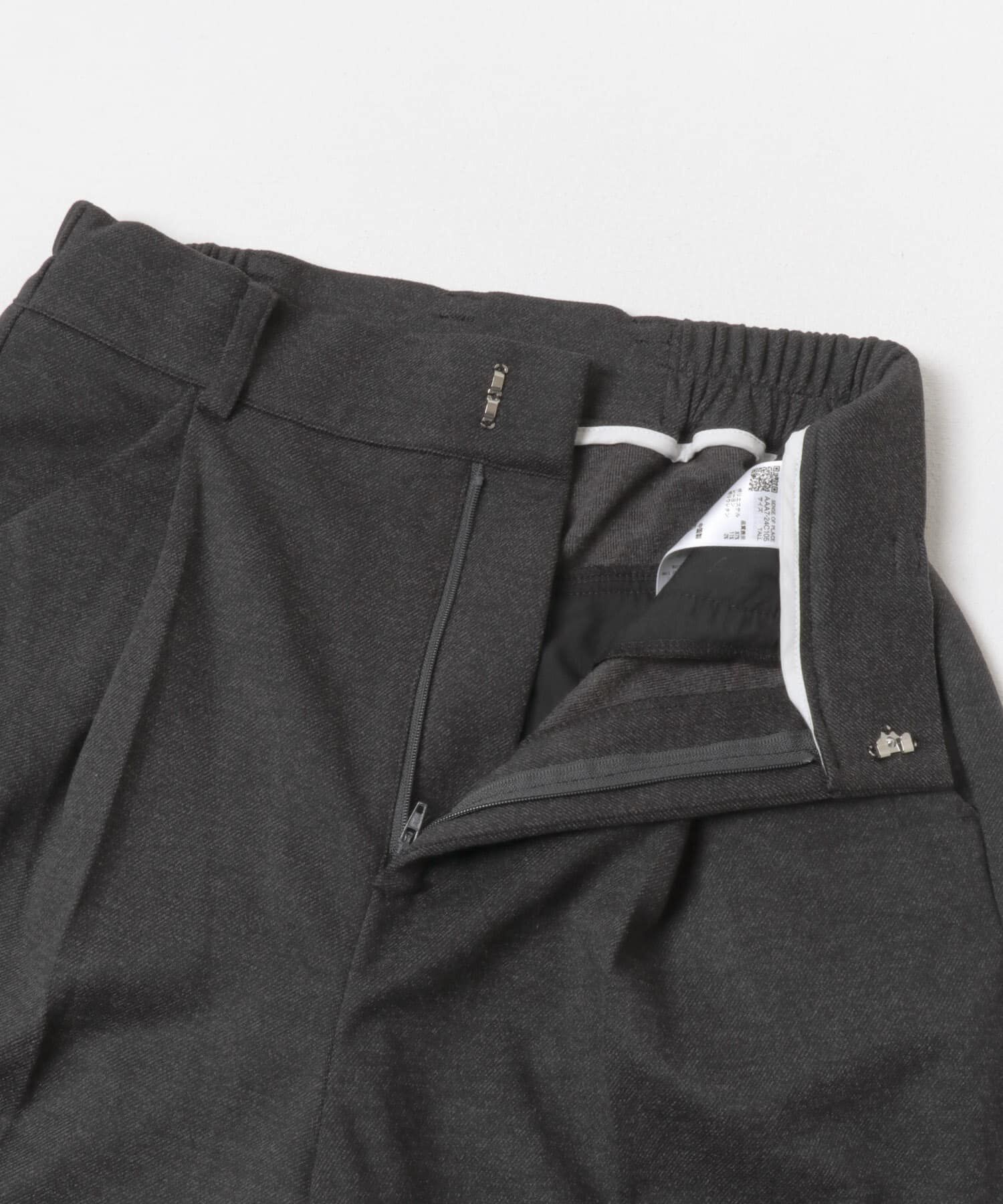 SENSE OF PLACE by URBAN RESEARCH「『BLACK, TALLサイズ/WEB限定』ジャージーストレートスラックス」|その他|