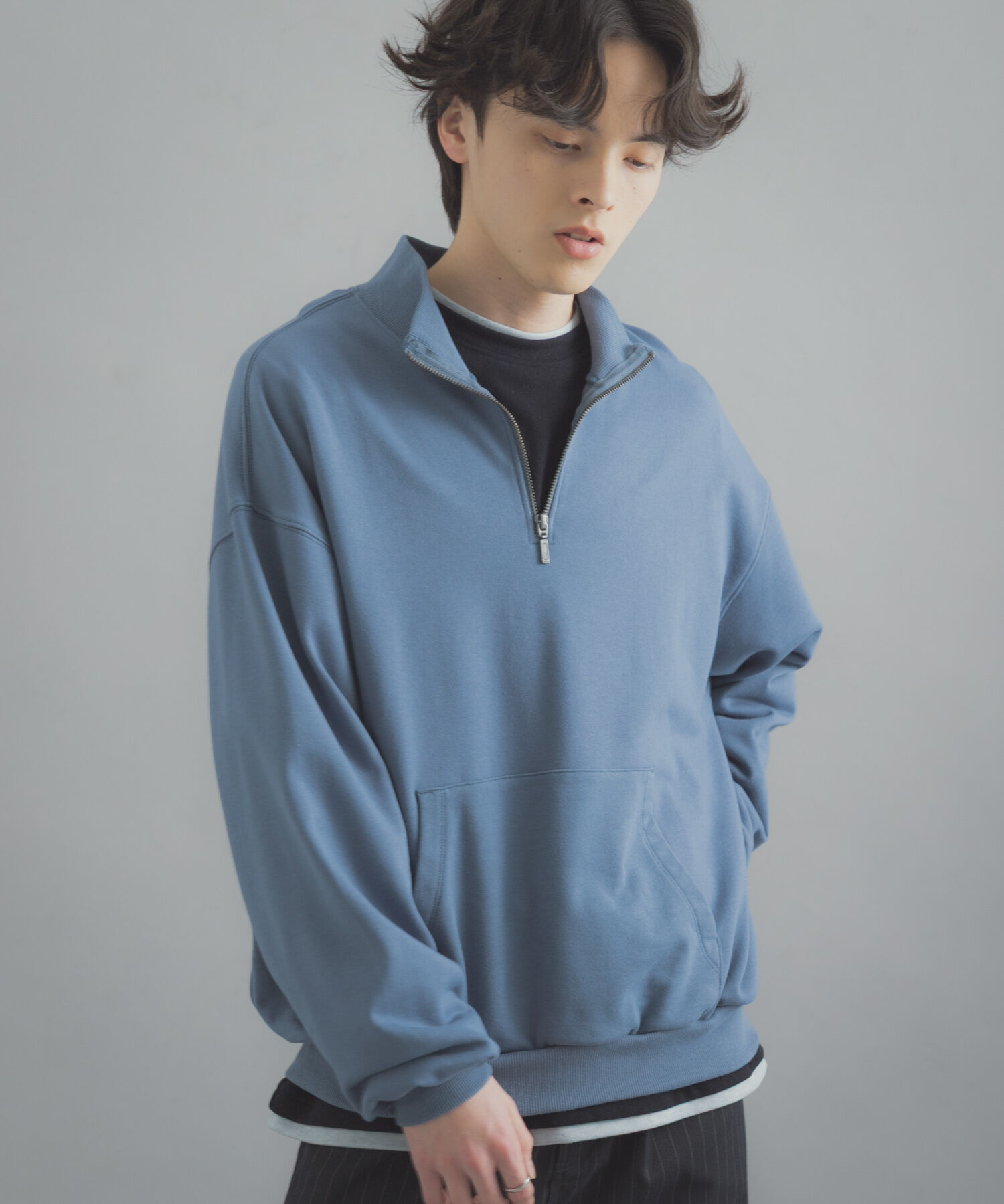 SENSE OF PLACE by URBAN RESEARCH「『洗濯可/撥水/防花粉』SKINProofハーフジップスウェット」|スウェット・ジャージ|