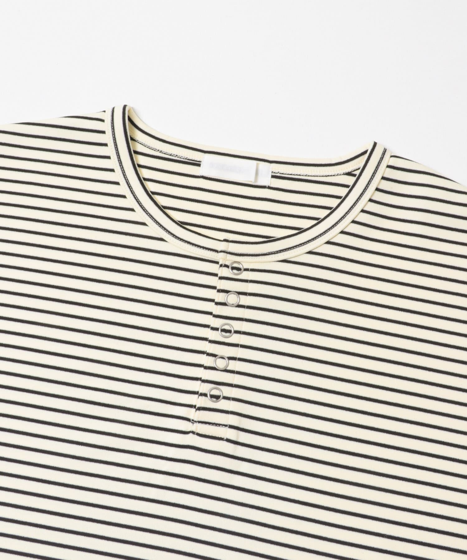 SENSE OF PLACE by URBAN RESEARCH「ボーダーヘンリーネックロングTシャツ」|Tシャツ・カットソー|