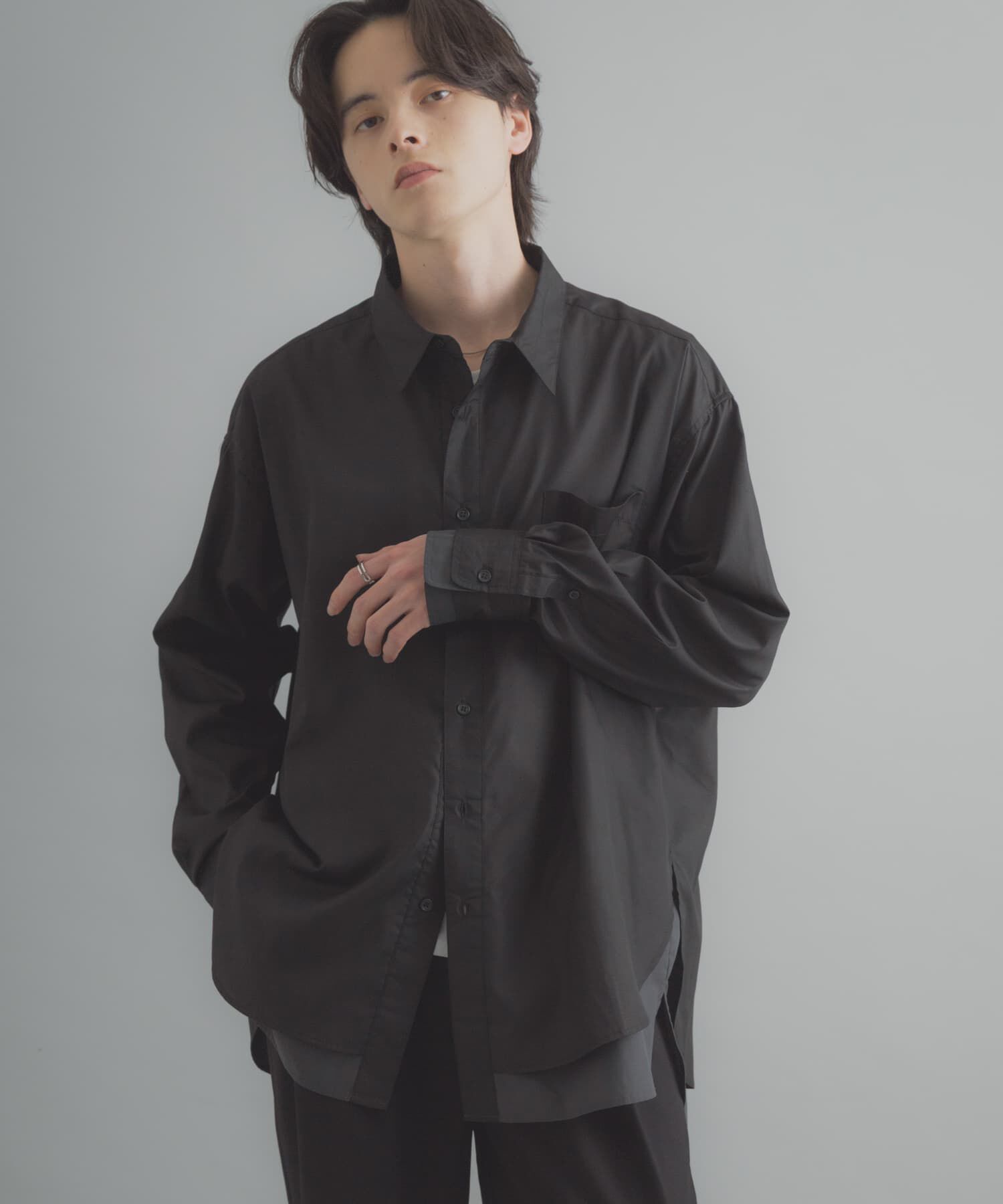 SENSE OF PLACE by URBAN RESEARCH「レイヤードレギュラーカラーシャツ」|シャツ・ブラウス|