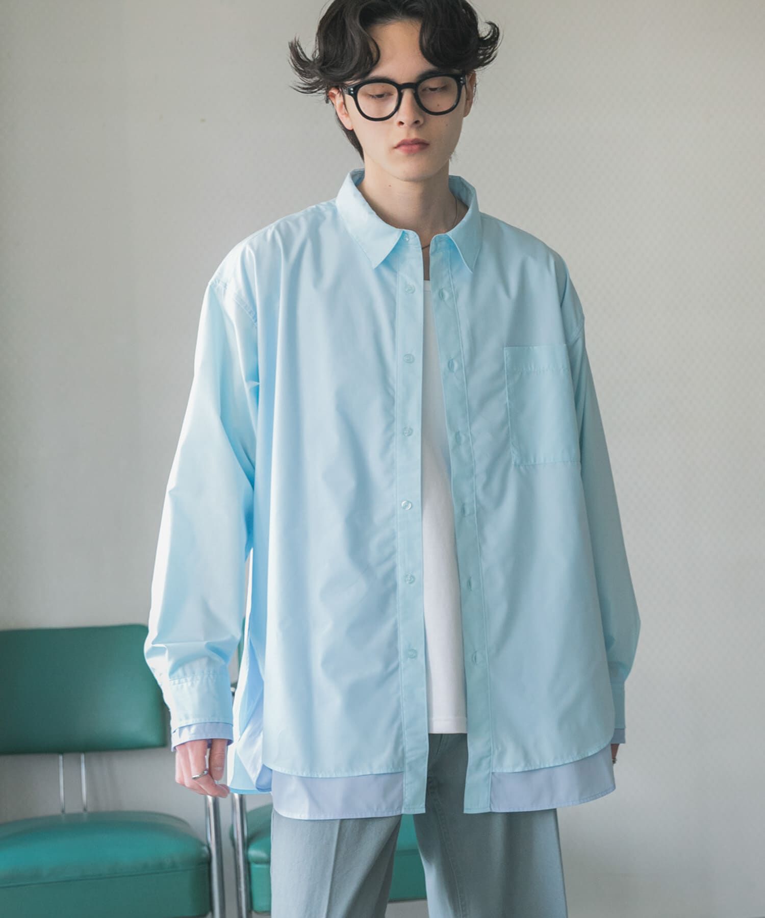 SENSE OF PLACE by URBAN RESEARCH「レイヤードレギュラーカラーシャツ」|シャツ・ブラウス|