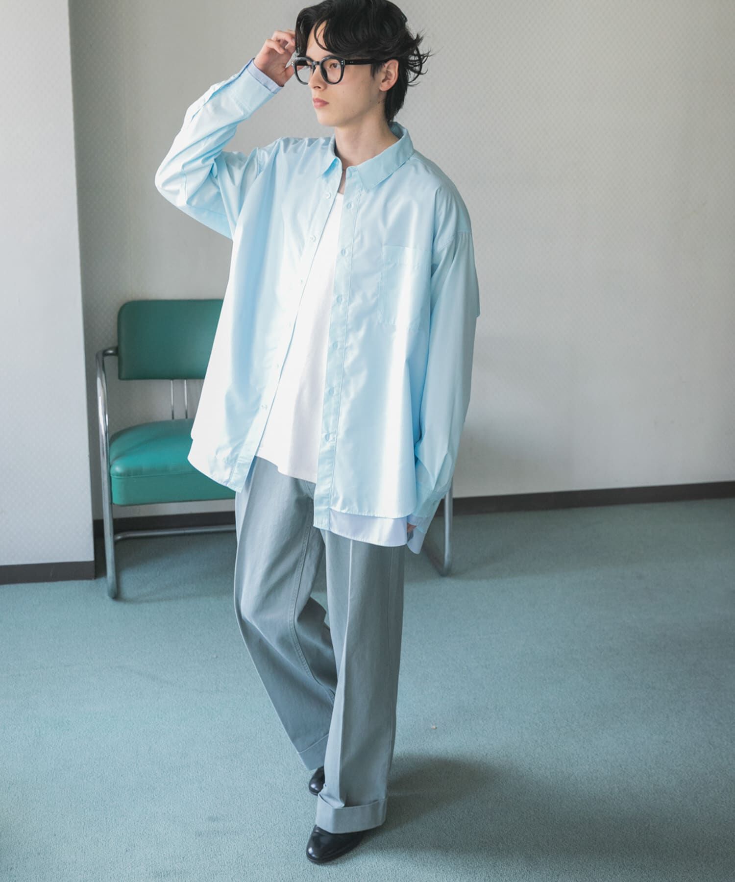 SENSE OF PLACE by URBAN RESEARCH「レイヤードレギュラーカラーシャツ」|シャツ・ブラウス|